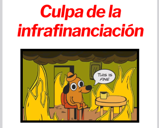 Cartel calor-infrafinanciación 2026