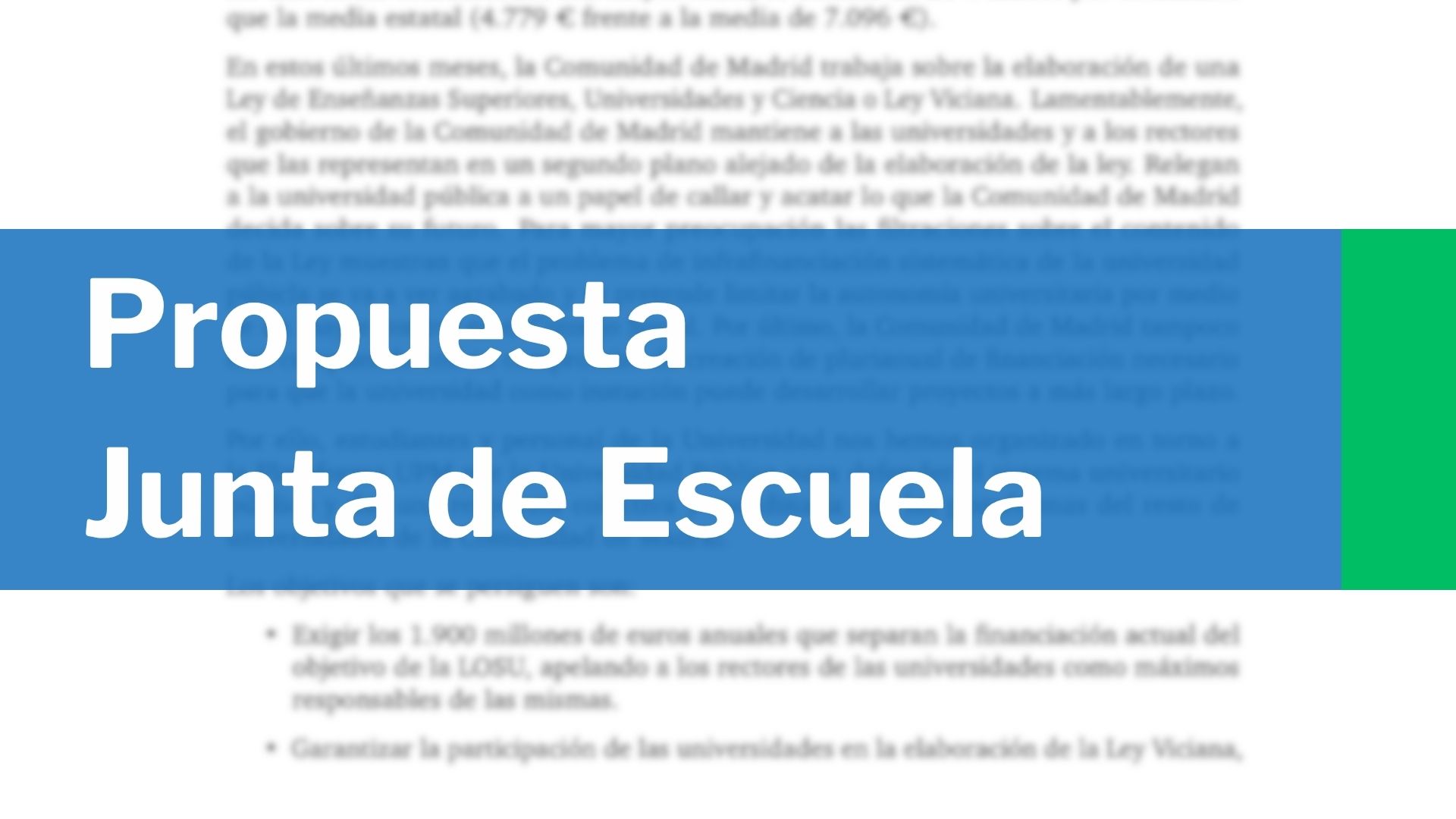 Propuesta para Junta de Escuela