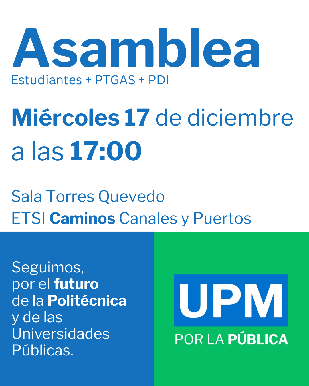Cartel asamblea 17/12/2025